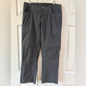 Kuhl Black Kliffside Convertible Hiking Pants Size 10R